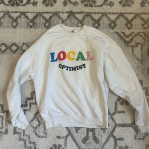 Medium MadHappy Local Optimist White Sweatshirt